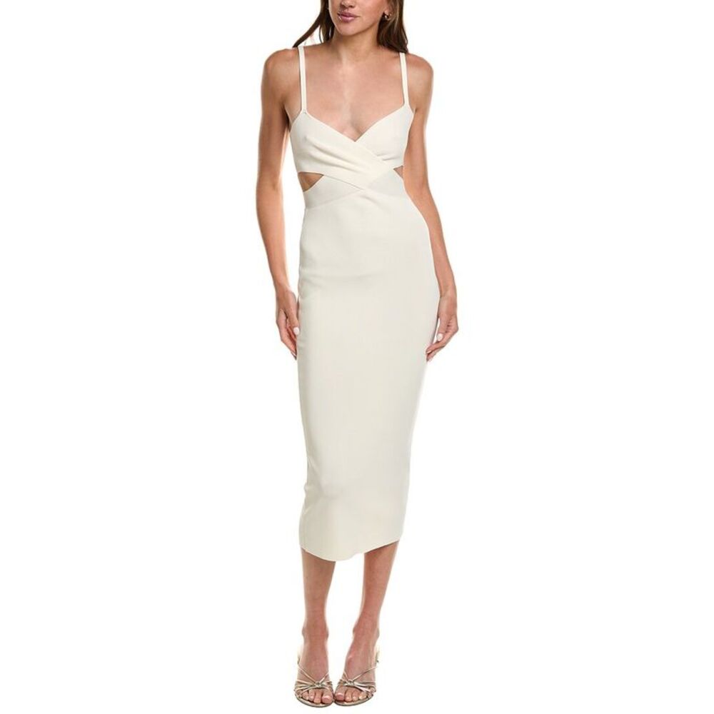 Lamarque Womens Lidia Knit Dress, White
